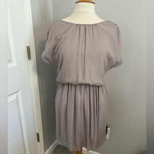 Alice + Olivia Grey Cinched Waist Dress Sz SP